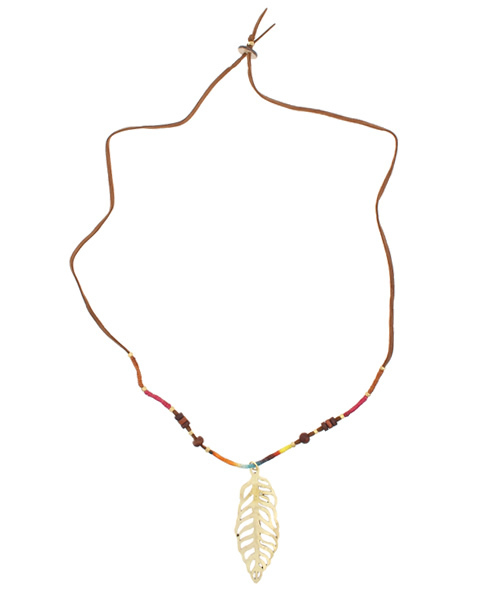 チャイハネ（チャイハネ）の「【チャイハネ】透かしリーフネックレス（ネックレス・レディース・ゴールド/シルバー・FREE）」の4枚目の写真