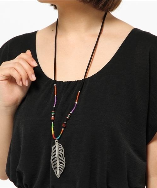 チャイハネ（チャイハネ）の「【チャイハネ】透かしリーフネックレス（ネックレス・レディース・ゴールド/シルバー・FREE）」の8枚目の写真