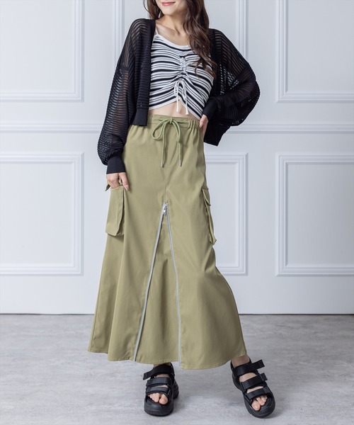 clear（クリア）の「フロントドロストキャミソール ≪2024SS≫（キャミソール・レディース・ベージュ/ブラック/ピンク/グリーン・F）」の16枚目の写真