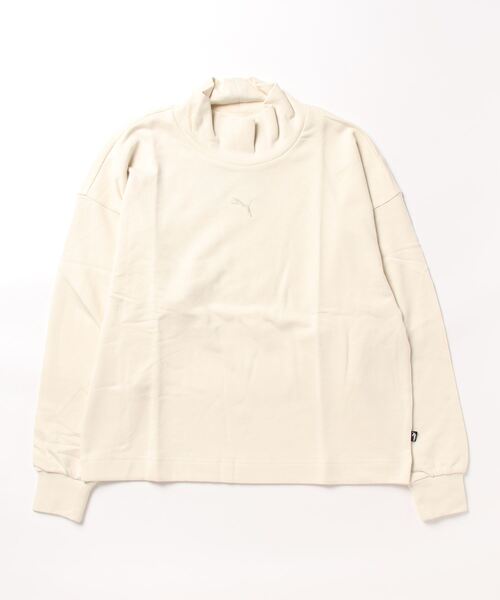 PUMA(プーマ)の「《PUMA》ハー ハイ ネック クルー(スウェット・レディース・アイボリー・XS/S/M/L)」の1枚目の写真