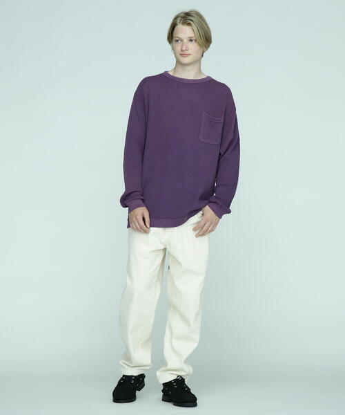 MANASTASH（マナスタッシュ）の「MANASTASH/マナスタッシュ/HEAVY SNUG THERMAL L/S TEE（Tシャツ/カットソー・メンズ・ナチュラル/パープル/タン/ブラック・M/XL/2XL/L）」の18枚目の写真