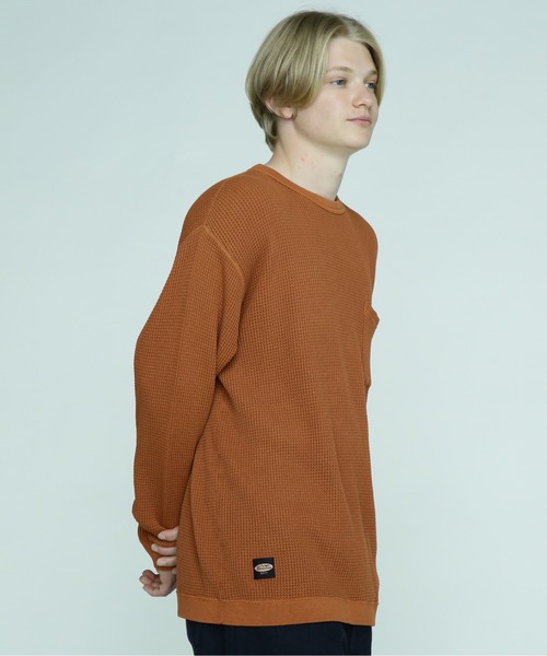 MANASTASH（マナスタッシュ）の「MANASTASH/マナスタッシュ/HEAVY SNUG THERMAL L/S TEE（Tシャツ/カットソー・メンズ・ナチュラル/パープル/タン/ブラック・M/XL/2XL/L）」の3枚目の写真