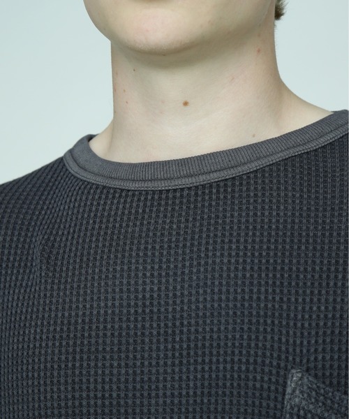 MANASTASH（マナスタッシュ）の「MANASTASH/マナスタッシュ/HEAVY SNUG THERMAL L/S TEE（Tシャツ/カットソー・メンズ・ナチュラル/パープル/タン/ブラック・M/XL/2XL/L）」の8枚目の写真