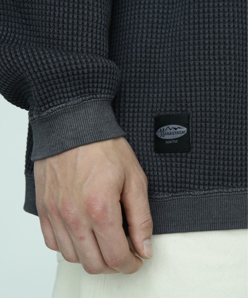 MANASTASH（マナスタッシュ）の「MANASTASH/マナスタッシュ/HEAVY SNUG THERMAL L/S TEE（Tシャツ/カットソー・メンズ・ナチュラル/パープル/タン/ブラック・M/XL/2XL/L）」の11枚目の写真