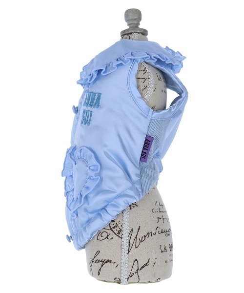 ANNA SUI(アナスイ)の「ANNA SUI/サテンブルゾン(ペットウェア・レディース・ブルー/ピンク・S/L/M/2M/2L/2XS/XS)」の4枚目の写真