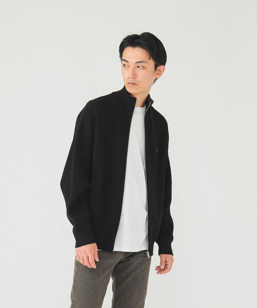 【FRED PERRY×BEAMS別注】ドライバーズニット BLACK サイズM BEAMS（ビームス）【別注】FRED PERRY / ドライバーズニット（トップス
