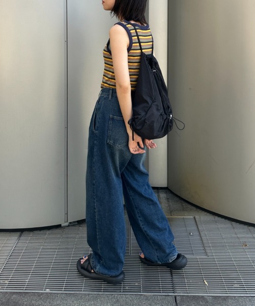 kutir（クティール）の「kutirlune／ドロストバックパック ナップザック（バックパック/リュック・レディース・ホワイト/ブラック/カーキ・FREE）」の12枚目の写真