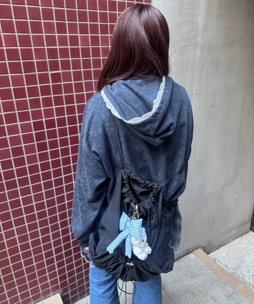 kutir（クティール）の「kutirlune／ドロストバックパック ナップザック（バックパック/リュック・レディース・ホワイト/ブラック/カーキ・FREE）」の21枚目の写真