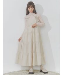 merry jenny | doubleﾘﾎﾞﾝｷｬﾐﾜﾝﾋﾟｰｽ(ワンピース)