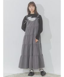 merry jenny | doubleﾘﾎﾞﾝｷｬﾐﾜﾝﾋﾟｰｽ(ワンピース)