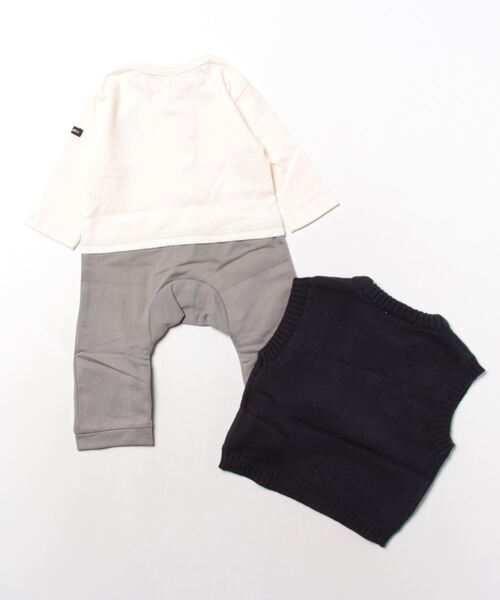 petit main(プティマイン)の「【Disney】ニットベスト付きカバーオール(ロンパース・キッズ・ネイビー/アイボリー・70cm/80cm)」の21枚目の写真