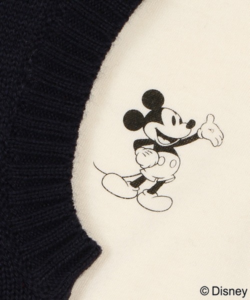 petit main(プティマイン)の「【Disney】ニットベスト付きカバーオール(ロンパース・キッズ・ネイビー/アイボリー・70cm/80cm)」の14枚目の写真