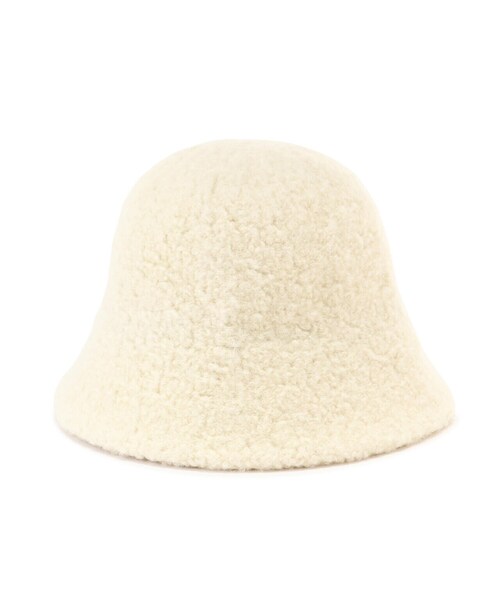 FREE'S MART（フリーズマート）の「ウール混ハット（ハット・レディース・ブラック/ホワイト・ﾌﾘ-）」の4枚目の写真