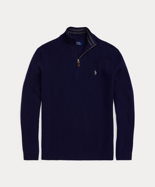 ウールカシミヤ クォータージップ セーター（ニット/セーター）｜POLO