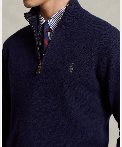 ウールカシミヤ クォータージップ セーター（ニット/セーター）｜POLO