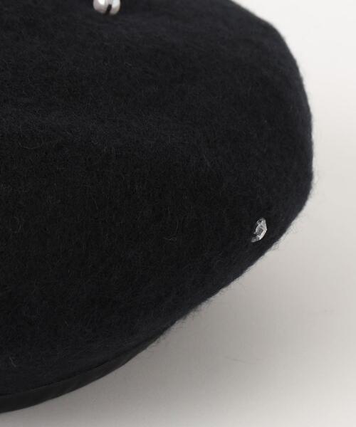 green label relaxing(グリーンレーベルリラクシング)の「GLR フェイクパール ビジュー ベレー帽(ハンチング/ベレー帽・キッズ・ブラック/ホワイト・FREE)」の13枚目の写真