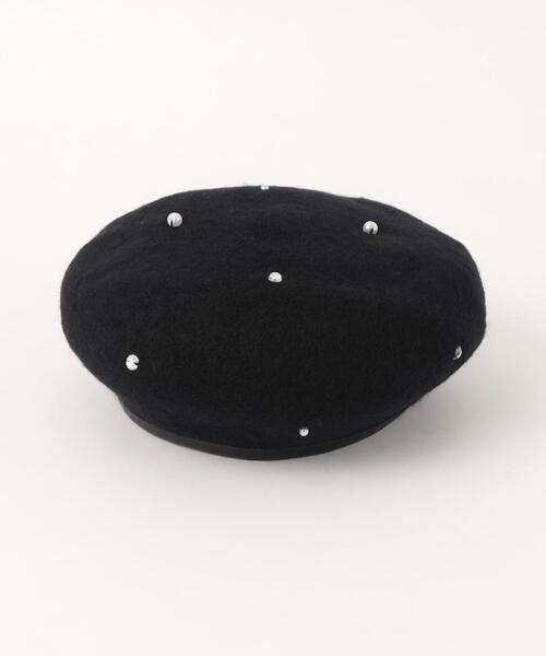 green label relaxing(グリーンレーベルリラクシング)の「GLR フェイクパール ビジュー ベレー帽(ハンチング/ベレー帽・キッズ・ブラック/ホワイト・FREE)」の16枚目の写真