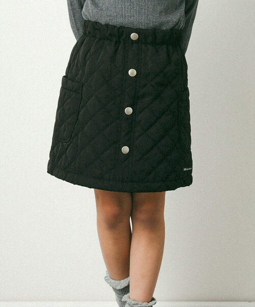 【セール】キルトスカート(100~150cm)（スカート）｜BeBe Petits Pois Vert（ベベプチポワヴェール）