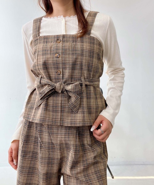 セール】☆ビスチェ&ワイドパンツ セット（セットアップ）｜AS