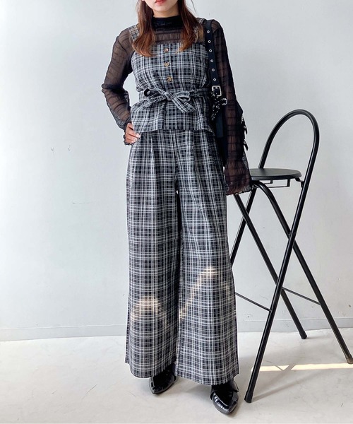 AS KNOW AS plus（アズノゥアズプラス）の「☆ビスチェ&ワイドパンツ