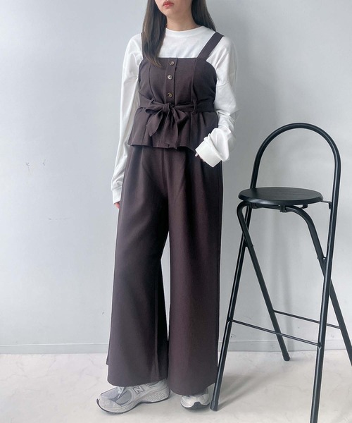 セール】☆ビスチェ&ワイドパンツ セット（セットアップ）｜AS KNOW AS
