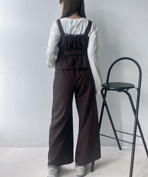 AS KNOW AS plus（アズノゥアズプラス）の「☆ビスチェ&ワイドパンツ セット（セットアップ・レディース・グレー系/ブラック/ブラウン系/グレー/グレー系その他/ブラウン系その他/カーキ系1/ブラック系1/グレー系1/ブラック系2/ベージュ系2/グレー系2/ブラウン系1/グレー系その他2/ブラウン系その他2・FREE）」の19枚目の写真