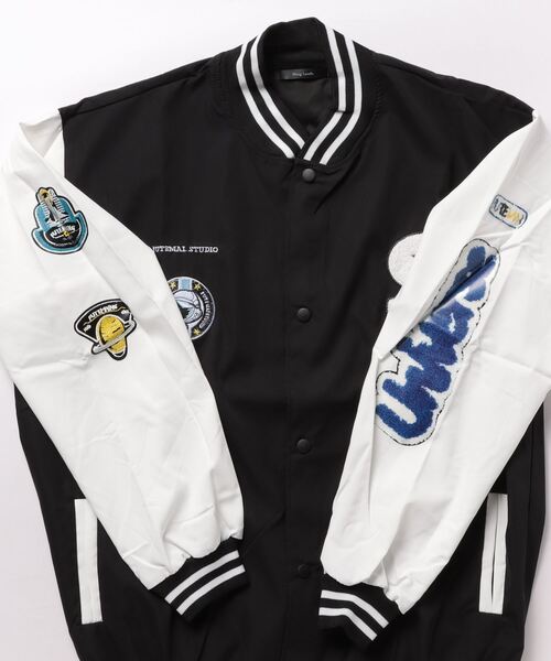 【セール】《Bling leads》ビッグシルエット スタジアムジャンパー(ブルゾン)|Bling Leads(ブリングリーズ) 【セール】《Bling leads》ビッグシルエット スタジアムジャンパー(ブルゾン)|Bling Leads(ブリングリーズ)