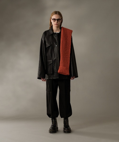 selle glant（セレグランテ）の「WIDE STRAIGHT M-47CARGO PANTS/ワイドストレートM-47カーゴパンツ（カーゴパンツ・メンズ・ブラック/カーキ・MEDIUM/SMALL/LARGE）」の13枚目の写真