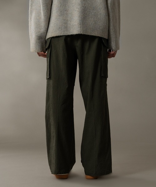 selle glant（セレグランテ）の「WIDE STRAIGHT M-47CARGO PANTS/ワイドストレートM-47カーゴパンツ（カーゴパンツ・メンズ・ブラック/カーキ・MEDIUM/SMALL/LARGE）」の17枚目の写真