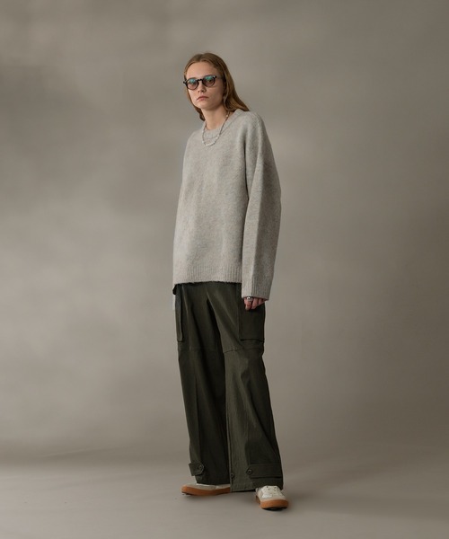 selle glant（セレグランテ）の「WIDE STRAIGHT M-47CARGO PANTS/ワイドストレートM-47カーゴパンツ（カーゴパンツ・メンズ・ブラック/カーキ・MEDIUM/SMALL/LARGE）」の18枚目の写真