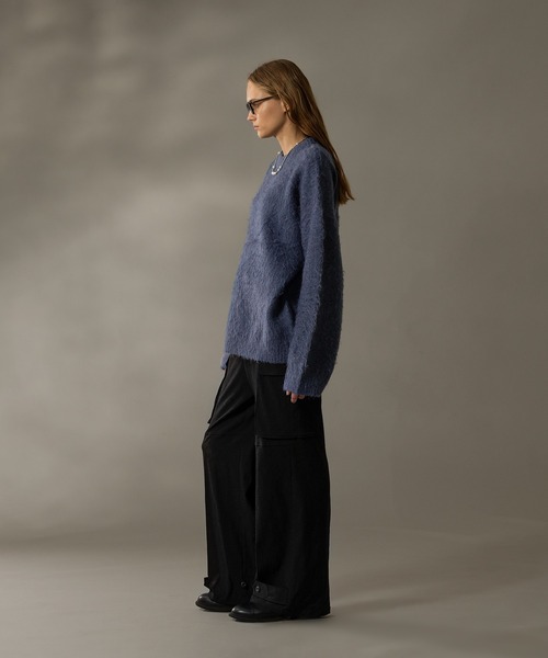 selle glant（セレグランテ）の「WIDE STRAIGHT M-47CARGO PANTS/ワイドストレートM-47カーゴパンツ（カーゴパンツ・メンズ・ブラック/カーキ・MEDIUM/SMALL/LARGE）」の7枚目の写真