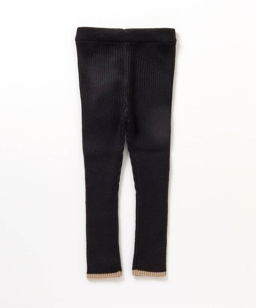 BREEZE（ブリーズ）の「もちもちリブニットレギンス（レギンス/スパッツ・キッズ・アイボリー/ベージュ/ブラック/イエロー・90/110/80/100/120/140/130）」の9枚目の写真