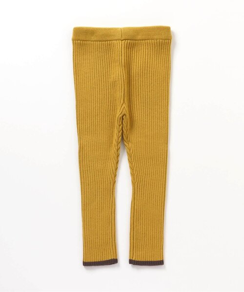 BREEZE（ブリーズ）の「もちもちリブニットレギンス（レギンス/スパッツ・キッズ・アイボリー/ベージュ/ブラック/イエロー・90/110/80/100/120/140/130）」の11枚目の写真