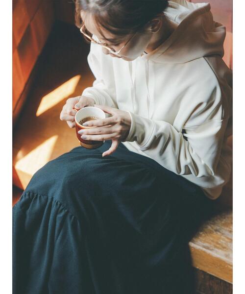 Samansa Mos2 blue（サマンサモスモスブルー）の「【Rina×blue】ティアードスカート（スカート・レディース・オフホワイト/ブラック/グレー・L/M）」の9枚目の写真