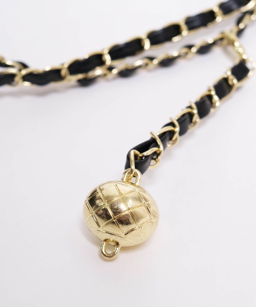 shopnikoniko(ショップニコニコ)の「巾着バッグ ショルダー ミニバッグ キルティング チェーン ポーチ バッグ(ショルダーバッグ・レディース・ホワイト/ブラック・フリー)」の11枚目の写真