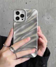ADPOSION | 韓国風 ウェーブデザイン iPhoneカバー アイフォンケース(スマホケース/カバー)