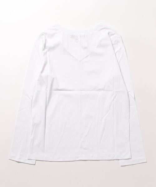 almo(アルモ)の「VネックロングTシャツ【YC】(Tシャツ/カットソー・レディース・ホワイト・SMALL/MEDIUM)」の14枚目の写真