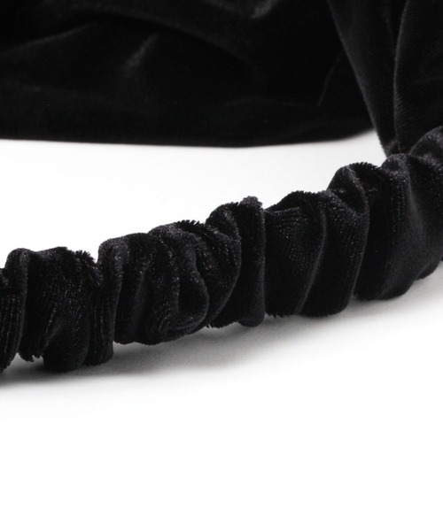 BAYFLOW（ベイフロー）の「Cベロアターバン（ヘアバンド・レディース・ブラック/カーキ/ベージュ・FREE）」の9枚目の写真