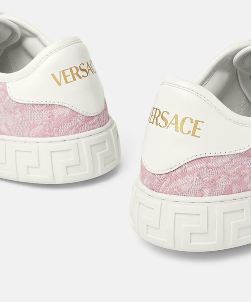 VERSACE(ヴェルサーチ)の「バロッコ グレカ スニーカー(スニーカー・レディース・ブラック/ピンク/ベージュ・37/36/38/39/35)」の5枚目の写真