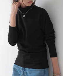 and it_（アンドイット）の「カットシャーリングハイネック長袖Tシャツ（Tシャツ/カットソー）」