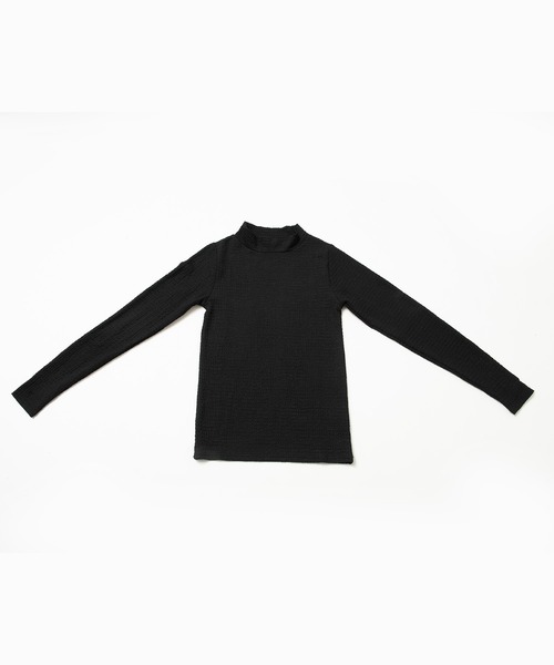 and it_(アンドイット)の「カットシャーリングハイネック長袖Tシャツ(Tシャツ/カットソー・レディース・ブラック/アイボリー・M)」の13枚目の写真