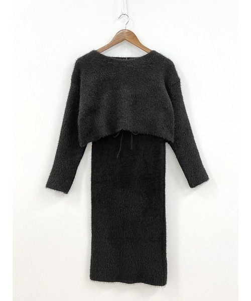 セール】《cream select》シャギーニットセットアップ / シャギー