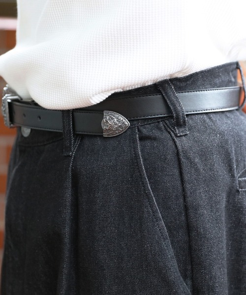 ８(eight)（エイト）の「25mmウエスタンベルト（ベルト・メンズ・ブラック/ダークブラウン・FREE）」の3枚目の写真