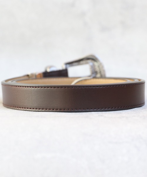 ８(eight)（エイト）の「25mmウエスタンベルト（ベルト・メンズ・ブラック/ダークブラウン・FREE）」の21枚目の写真