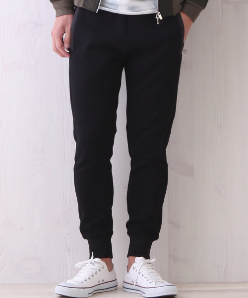 ABAHOUSE（アバハウス）の「ダンボールニット　リブパンツ（その他パンツ・メンズ・ブラック/オリーブ/グレー・2/3/1）」の2枚目の写真