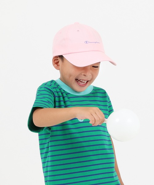 CONVERSE（コンバース）の「CONVERSE/コンバース　ボーダーTシャツ（Tシャツ/カットソー・キッズ・オフホワイト/グリーン/ピンク・110/120/130）」の5枚目の写真