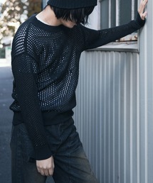 aimoha men MESH KNIT PULLOVER メッシュニット プルオーバー (SS)