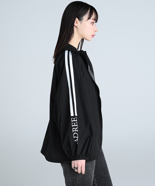 double line logo sleeve blouson/ダブルロゴスリーブブルゾン