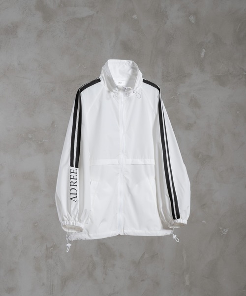 ブルゾン 86IRO242 Round Line Jacket Ivory Dualforce stretch rain jacket wht 24SS - POLEWARDS online store