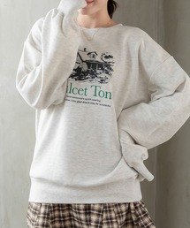 RETRO GIRL | BIG刺繍トレーナー(スウェット)